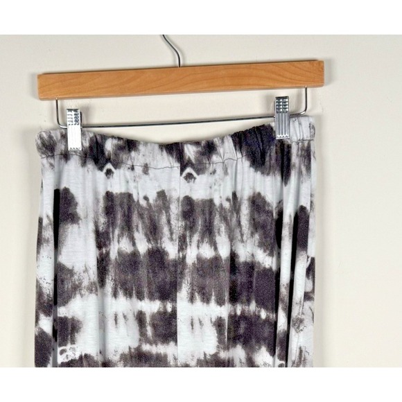 Mossimo Midi Skirt‎ & Tube Top Tie Dye Bohemian Hippy Whimsygoth Blk White L - Picture 2 of 8